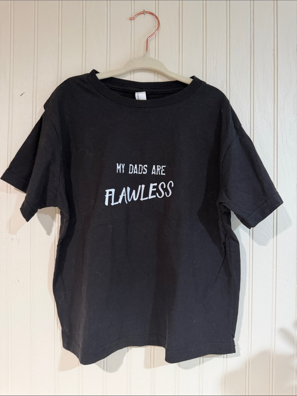 Rabbit Skins Black Kids 'My Dads Are Flawless' Graphic Tee